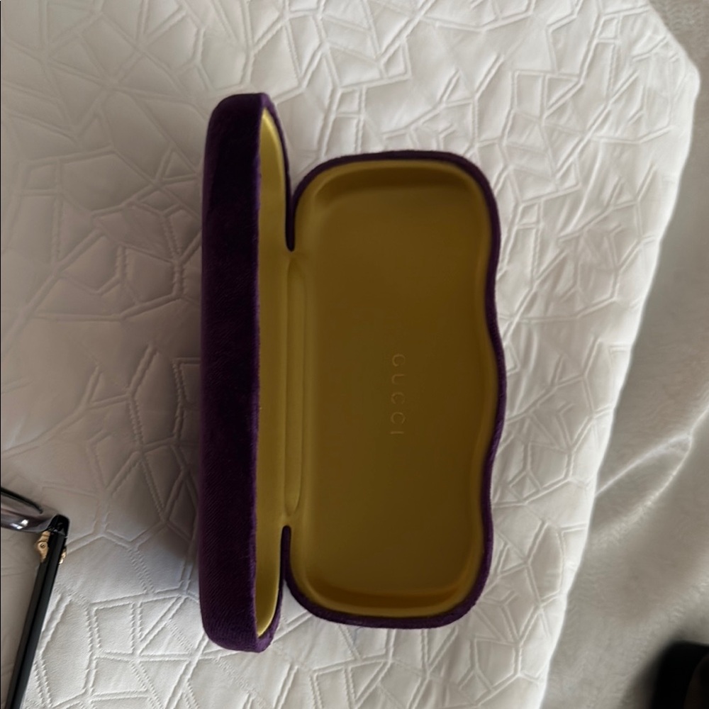 Gucci Ombré Black Purple Glasses with Case Authentic - Picture 8 of 9